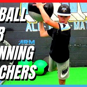 Youth Baseball Pitching Med Ball Drills 9 - 14